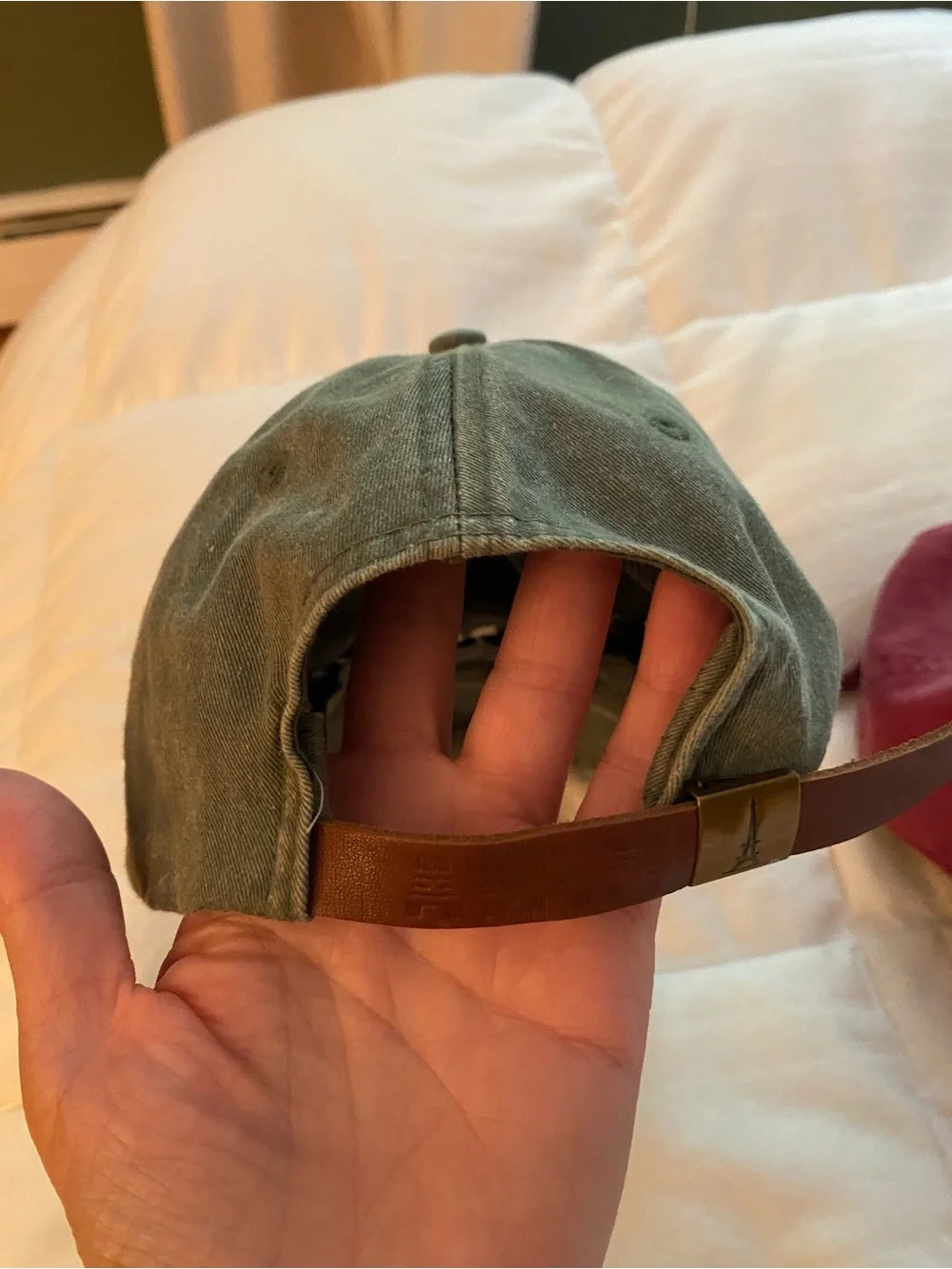 Moon Phase Olive Green Baseball Cap & Pink Baseball Cap - Set of 2